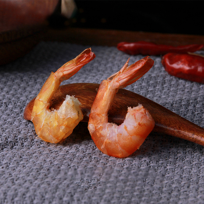 脊岭岛 渤海盐田劲道烤虾干脆虾大虾干低温烘烤即食海鲜对虾60g