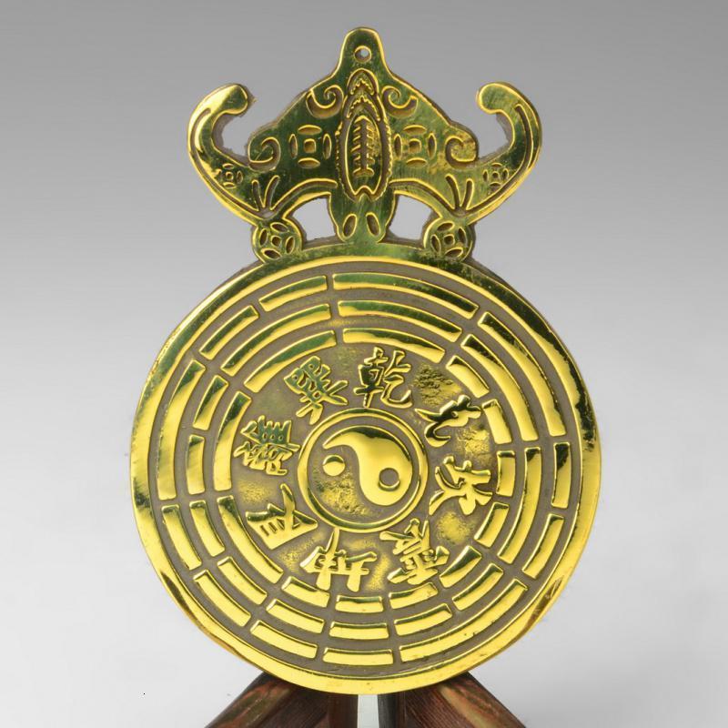 美帮汇九八卦镜 九星钱阳八卦镜铜蝙蝠吊金钱高清大图