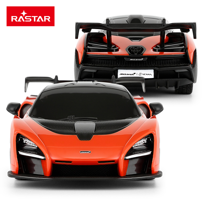 星辉(Rastar)1:24迈凯伦Senna遥控车 儿童玩具电动遥控汽车模型 96700橙色