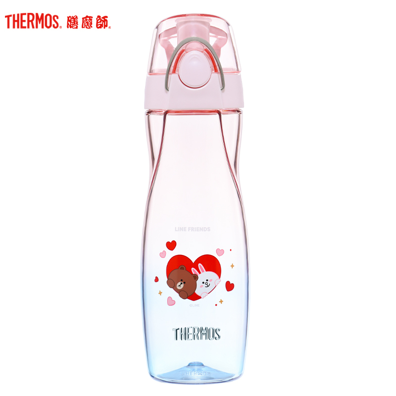 膳魔师，膳魔師（THERMOS）随手杯 linefriends 500ml 朱一龙同款新品塑料杯卡通可爱便携水杯