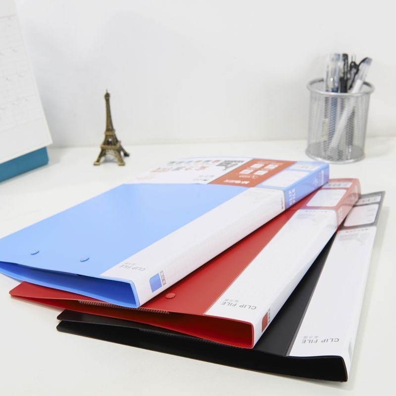 晨光(M&G)ADM95093 文件夹长押+板夹实力派A4(红) 4件装高清大图