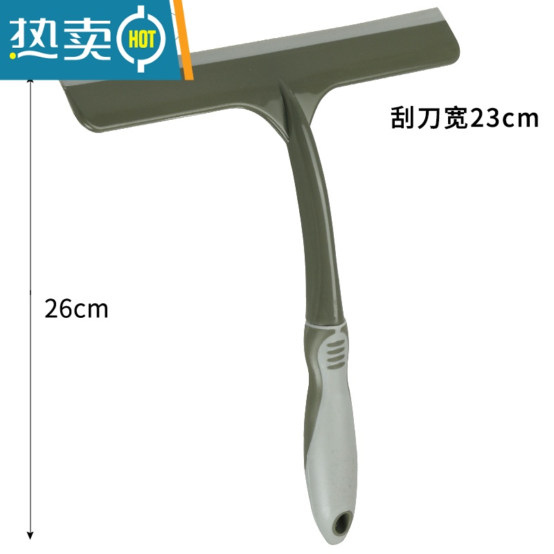敬平玻璃刮擦玻璃器家用刮水器擦窗户清洗单面擦刮刀清洁工具 中号橄榄绿高清大图