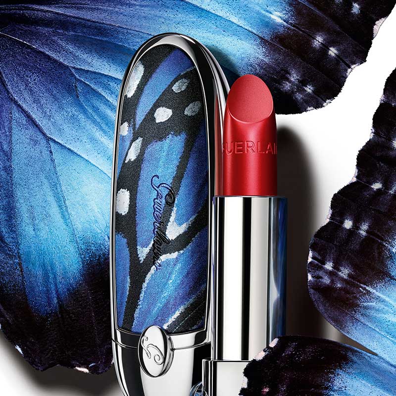 娇兰(Guerlain)臻彩宝石唇膏壳(宝蓝蝶纹)高清大图