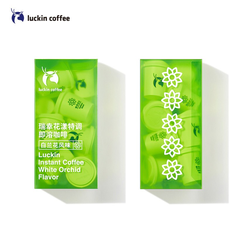 瑞幸咖啡(luckin coffee)花漾特调即溶咖啡冷萃冻干粉速溶黑咖啡 白兰花风味 3g*12颗