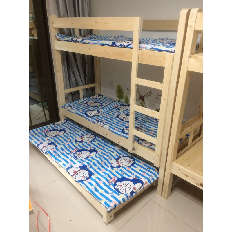 小学生实木午休床三层床上下床午闪电客托床托管床3层床6人床双层床