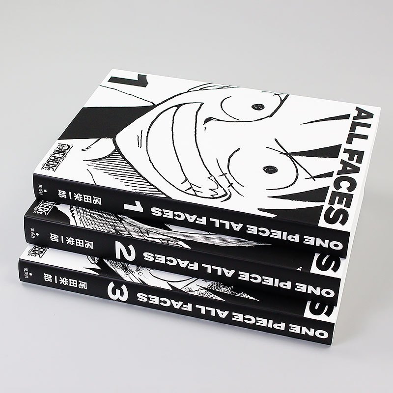 海贼王1-3套装 [正版]日文原版海贼王漫画爱藏版资料集1-3 ONE PIECE ALL FACES 1海贼王1