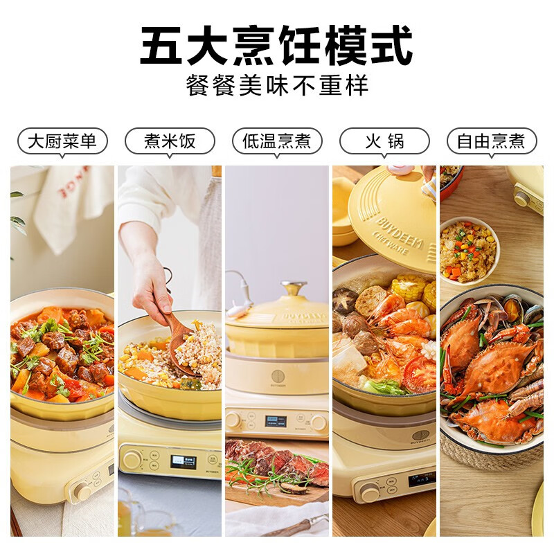 北鼎 多功能电磁炉 L651 浅杉绿高清大图