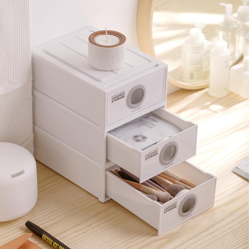 茶花伯纳抽屉式单层收纳柜C19 2.5L/个高清大图