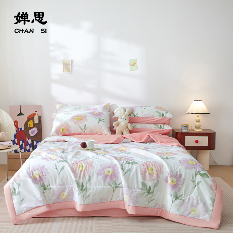 婵思 全棉棉花夏被 晨语之歌高清大图