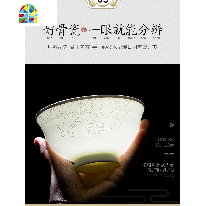 景德镇陶瓷餐具饭碗面碗菜盘碗碟套装骨碟欧式简约瓷家用自由组合 FENGHOU [风华正茂小勺1只]高清大图