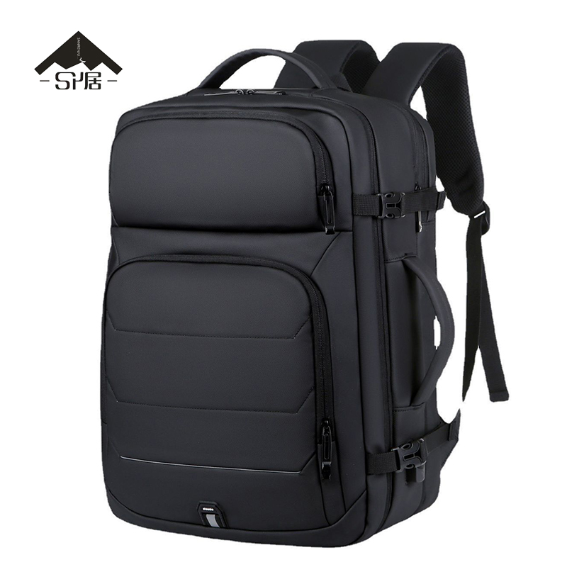 三人居 多功能扩容双肩包 SRJYY68 个高清大图