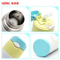 膳魔师THERMOS保温杯FFFI-403-KT001 凯蒂猫粉儿童吸管杯宝宝便携防漏304不锈钢