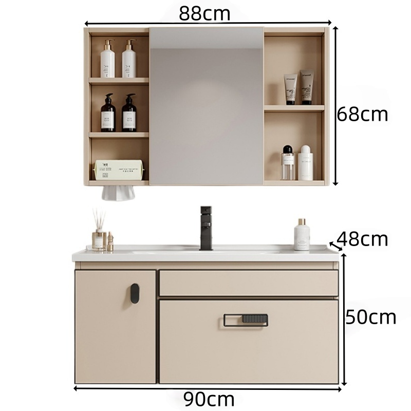 豫龙都浴室柜90cm个高清大图