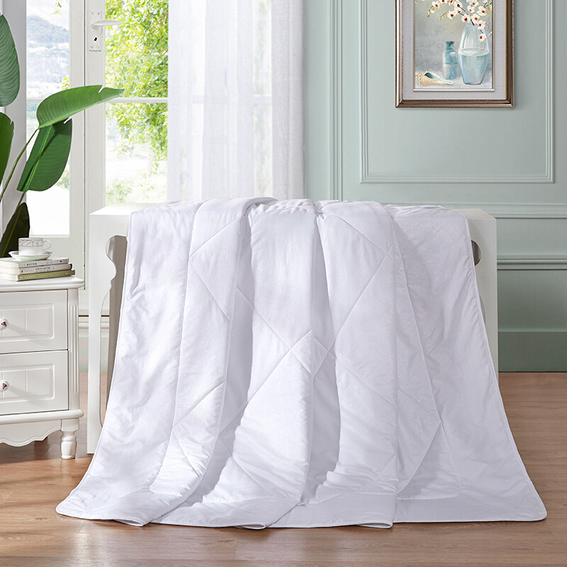 洛菲源 全棉夏凉被 星级酒店宾馆招待所常用薄被子空调被150*210cm条高清大图