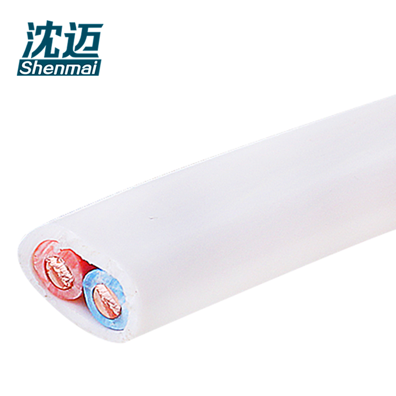 沈迈 铜芯护套硬电线100米 ZC-BVVB-2*4平方 捆高清大图