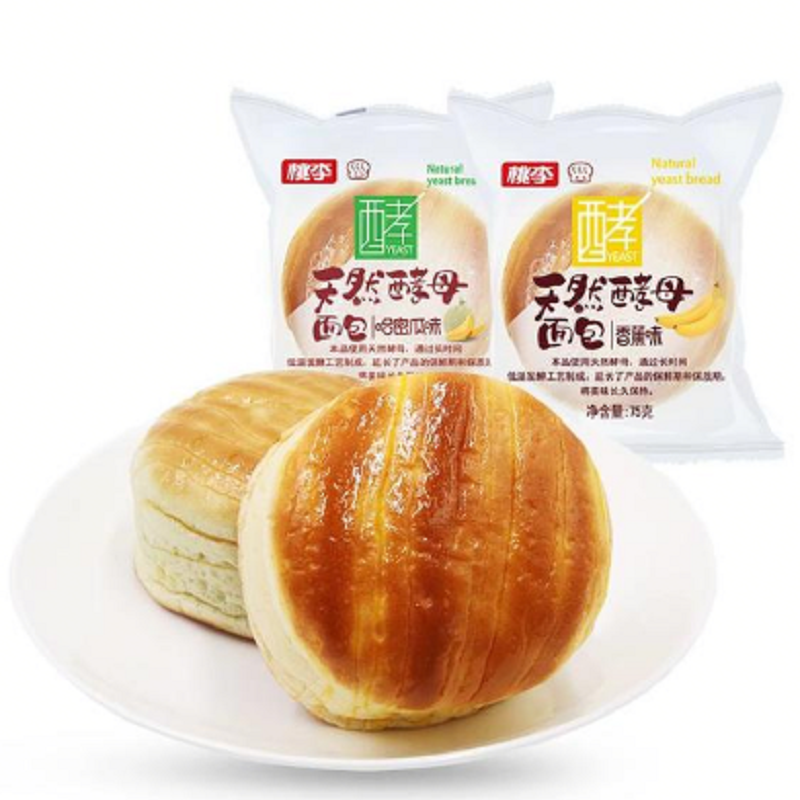 桃李天然酵母面包(香蕉味味)75g