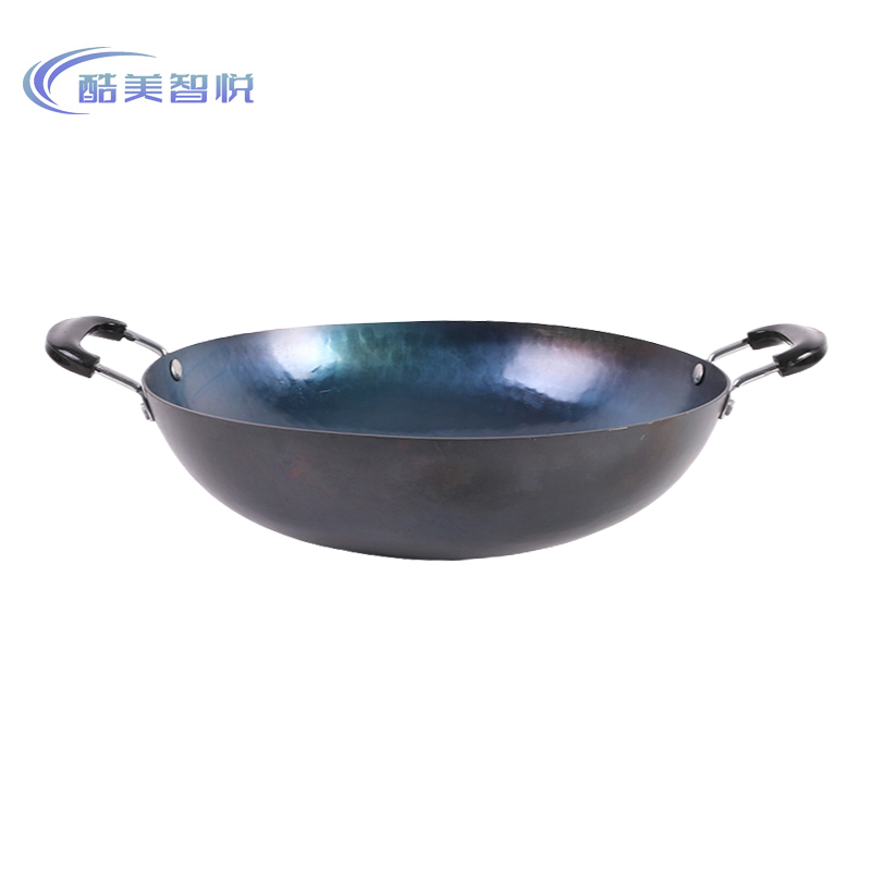 酷美智悦 无涂层双耳章丘铁锅32cm KM-JZ213 个高清大图