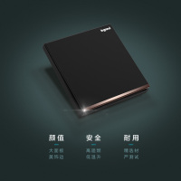 罗格朗(Legrand)开关插座逸景碳素黑一开5五孔带USB空调16A暗装家用墙式墙壁86型多孔面板电源插座