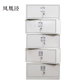 凤凰泾钢制文件柜档案柜财务凭证柜带锁储物柜铁皮柜书柜分五节文件柜