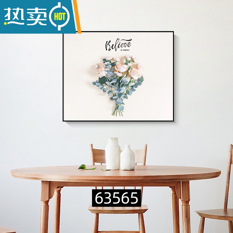 敬平现代简约电表箱装饰画免打孔时尚配电箱遮挡挂画总开关弱电箱壁画装饰画 花开半夏 40*30容纳横长33*竖高21时尚白框悬挂NX水晶