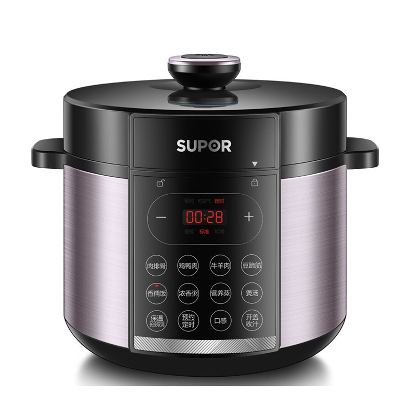 苏泊尔(SUPOR)电压力锅 智能预约家用 开盖收汁 5L大容量煮饭煲汤高压锅 SY-50YC4186