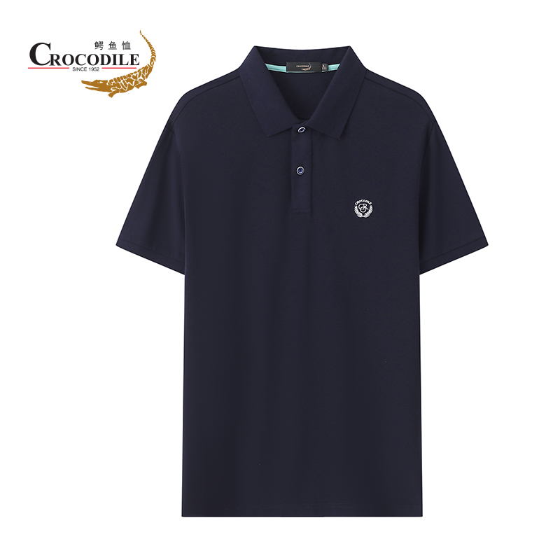 鳄鱼恤 CROCODILE 夏季新品男装时尚休闲纯色舒适透气短袖polo衫 发顺丰 BA-52169高清大图