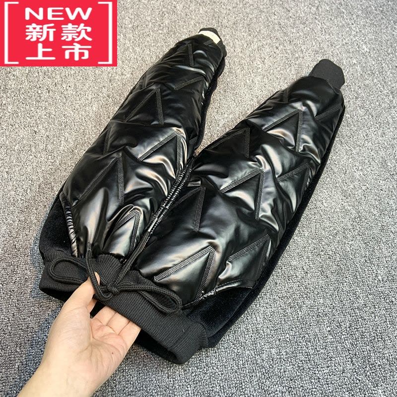 可莉允宝宝棉裤外穿男童裤子加绒加厚冬季儿童保暖裤羽绒棉一条过冬东北图片