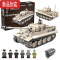 真智力二战军事人仔德军碉堡坦克武器小人偶拼装积木樂高玩具男孩子 斯大林-2M坦克(礼盒装)