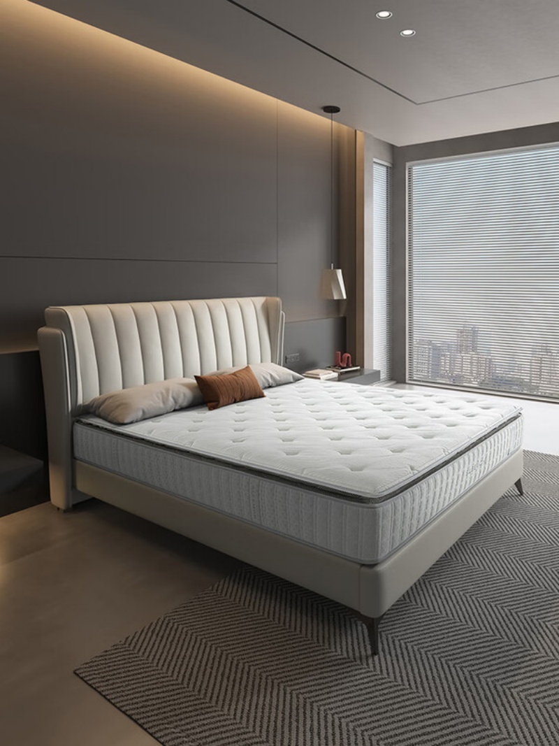 喜临门-飞跃尊享3.0 床垫 泰国乳胶舒脊黄麻七区弹簧席梦思偏硬高清大图