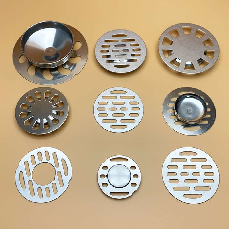 地漏盖子圆形卫生间下水道地漏配件藤印象不锈钢过滤网防虫内芯盖视频