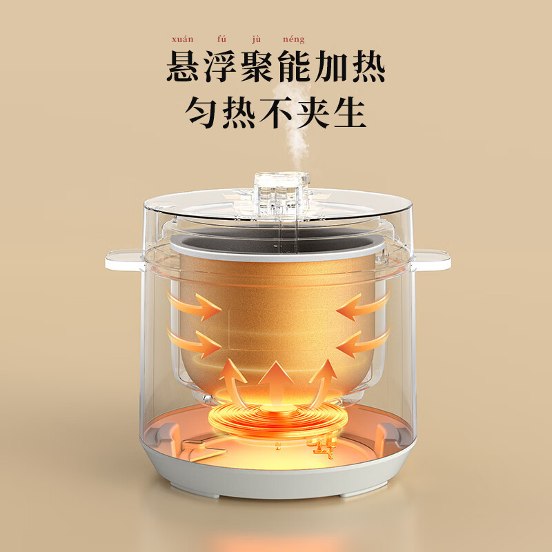 DAEWOO大宇 电压力锅PC01奶糖白3L高清大图