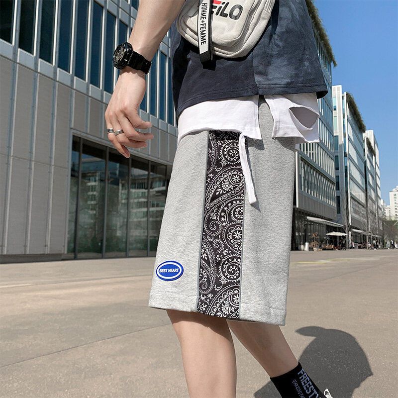 森马集团旗下GLEMALL中国风裤子韩版潮流五分短裤国潮宽松直筒夏