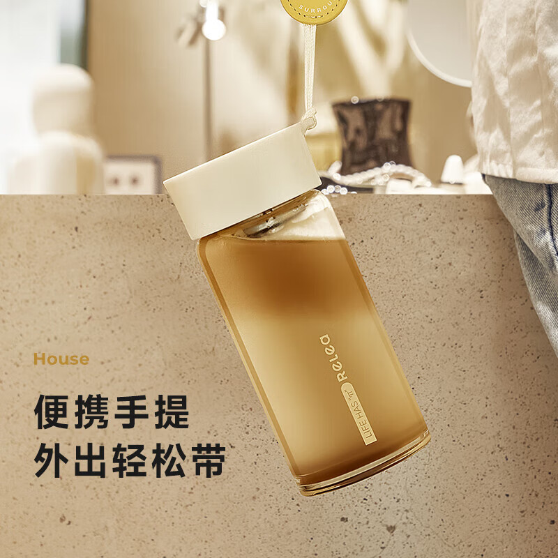 物生物漾诗玻璃杯350ML JV012335-0350 曲韵紫高清大图