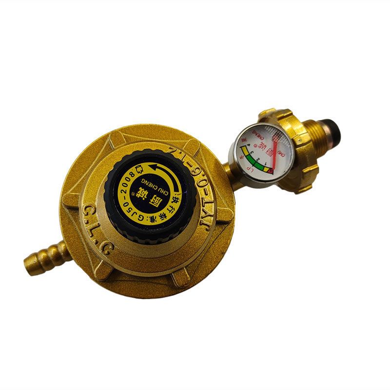 家用液化气煤气罐减压阀 带表可调煤气灶减压阀 煤气阀减压阀低压