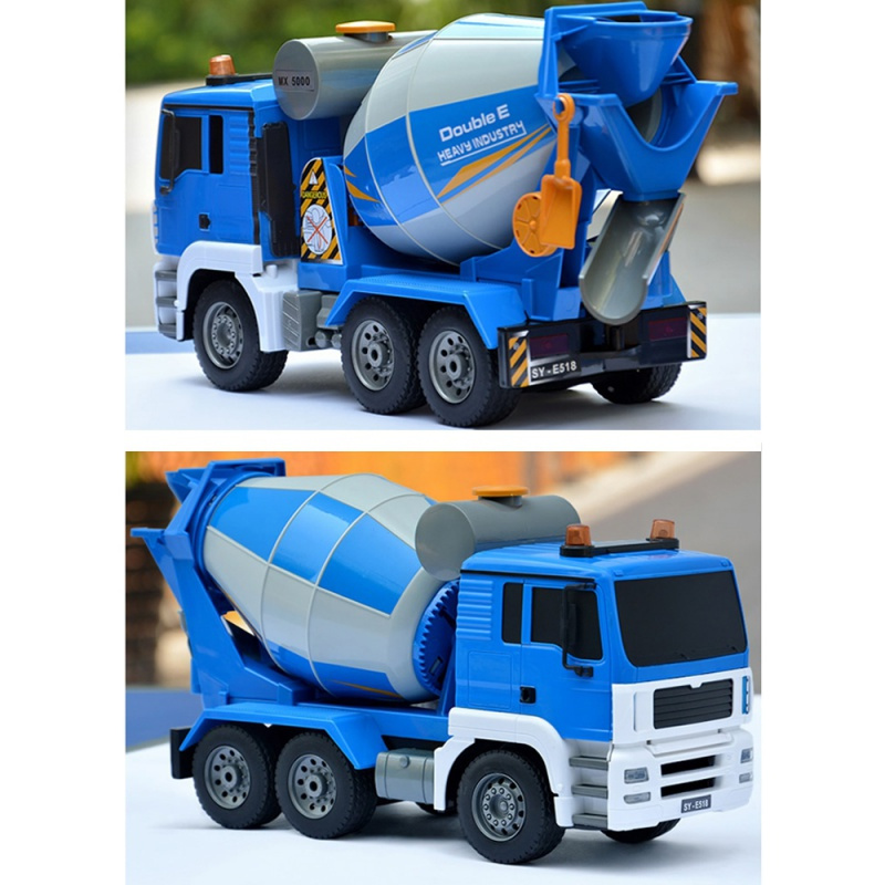 双鹰遥控电动搅拌车大号混凝土水泥罐车工程车男童玩具