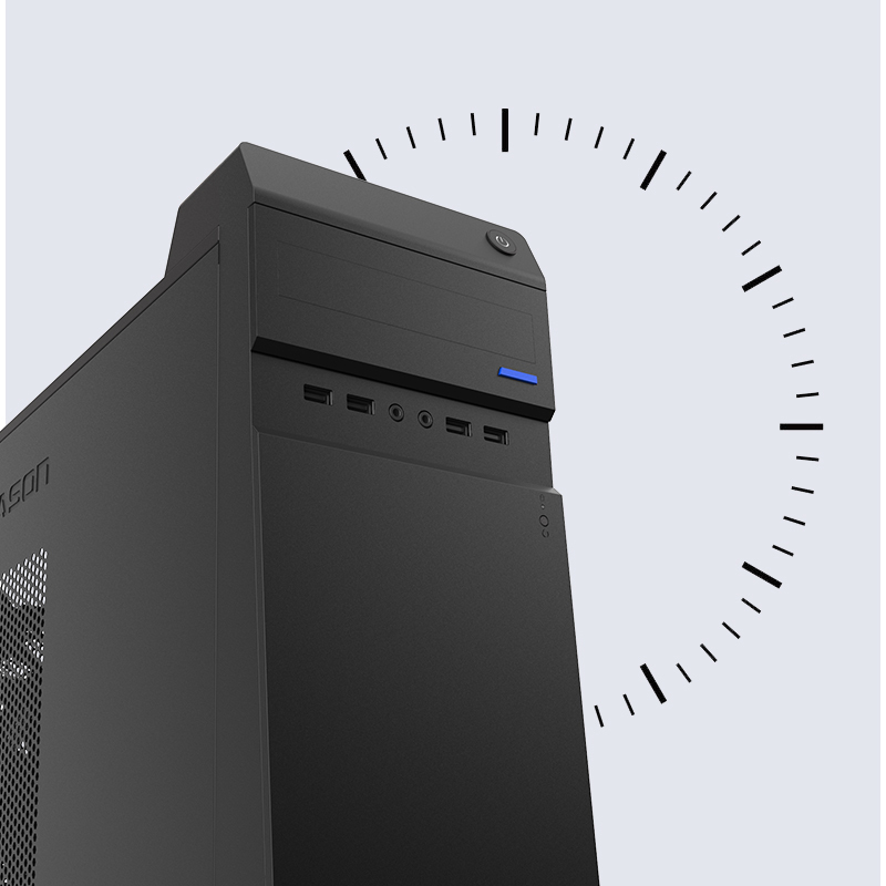 攀升商用机 商祺g131 办公商用台式机电脑主机(酷睿i3 4g 256gssd