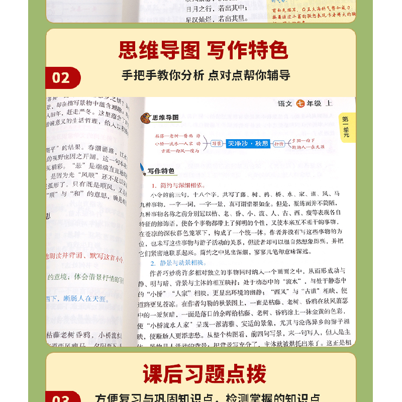 正版新书]众阅课堂笔记 语文 7年级 上天润世纪编辑部9787109284高清大图