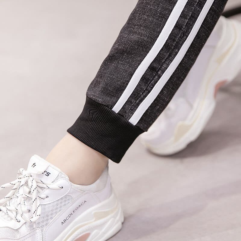 迪鲁奥(DILUAO)孕妇裤子秋冬外穿束脚长裤托腹孕妇牛仔裤冬季时尚运动裤加绒长裤图片