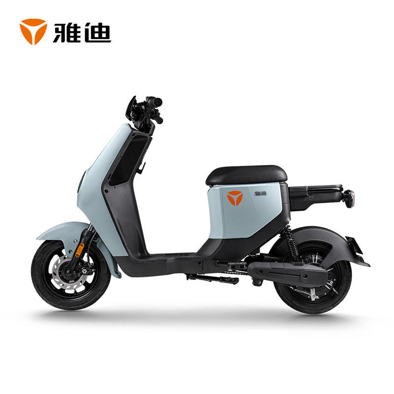 雅迪新款DE2电自锂电电动自行车都市骑行电瓶车100公里长续航男女通用款电动车 48V24AH[白色]