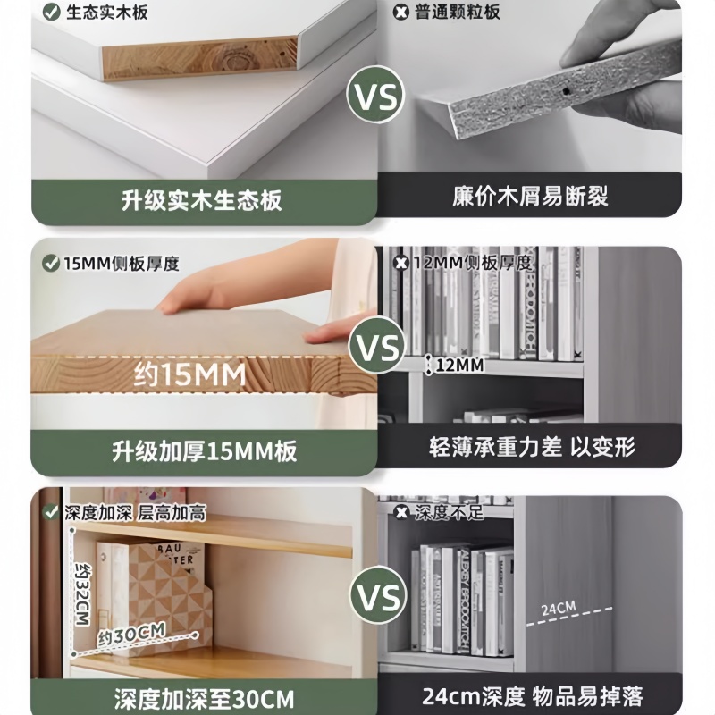 赛颐盛收纳书柜800*300*1800mm台高清大图