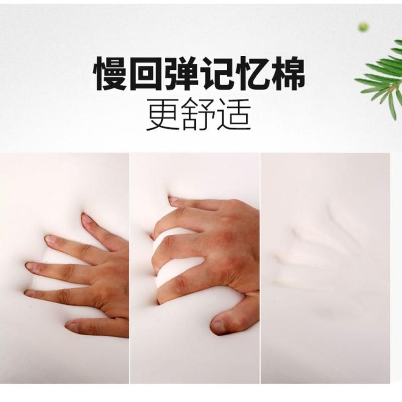 汽车腰靠腰枕记忆棉腰垫靠背护腰腰部支撑靠垫车用座椅头枕套装 黑色白边[进口慢回弹记忆棉] 单个头枕[四季通用针织款]