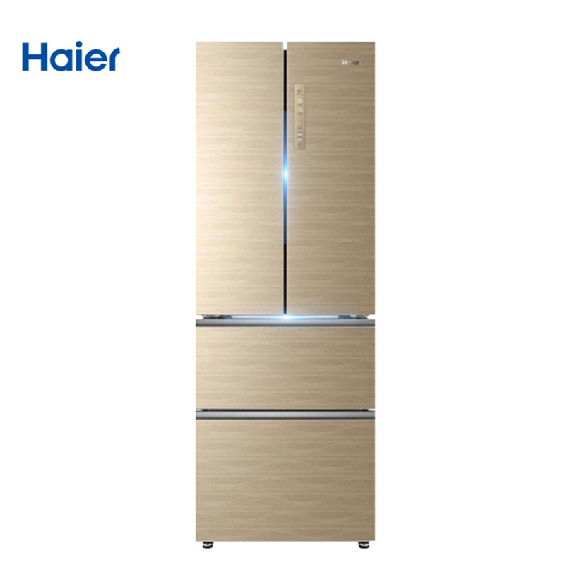 海尔(Haier)BCD-331WDGQ 331升法式多门冰箱 一级能效彩晶玻璃面板 变频家用电冰箱
