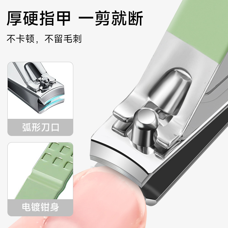 七梭 指甲刀套装 8件套 一全套修脚刀指甲剪修甲工具不锈钢高清大图