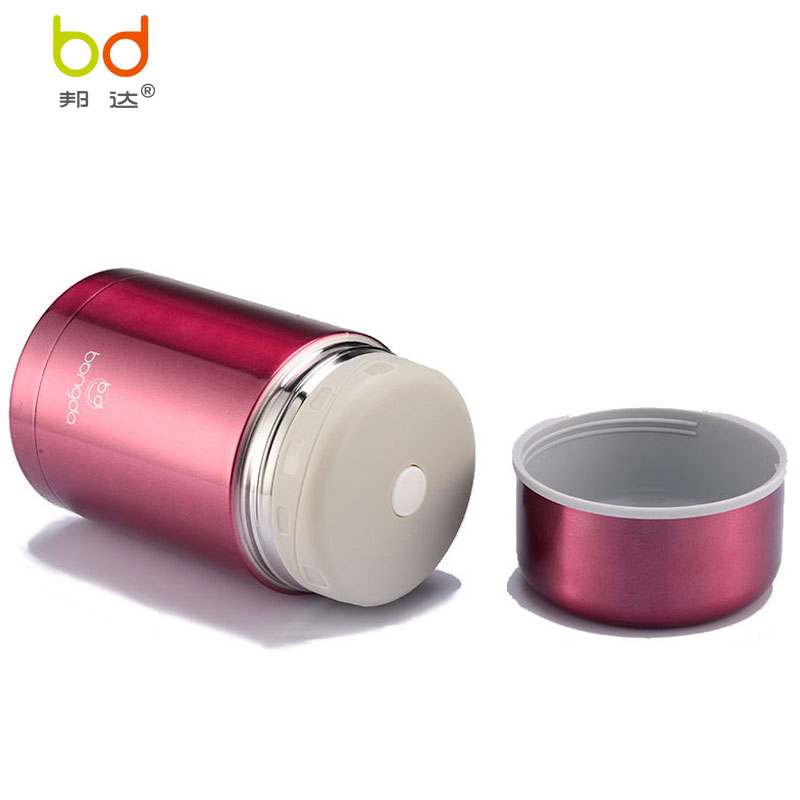 邦达(无火焖粥)真空手提焖烧壶 304不锈钢 真空800ml 焖烧壶 便当盒