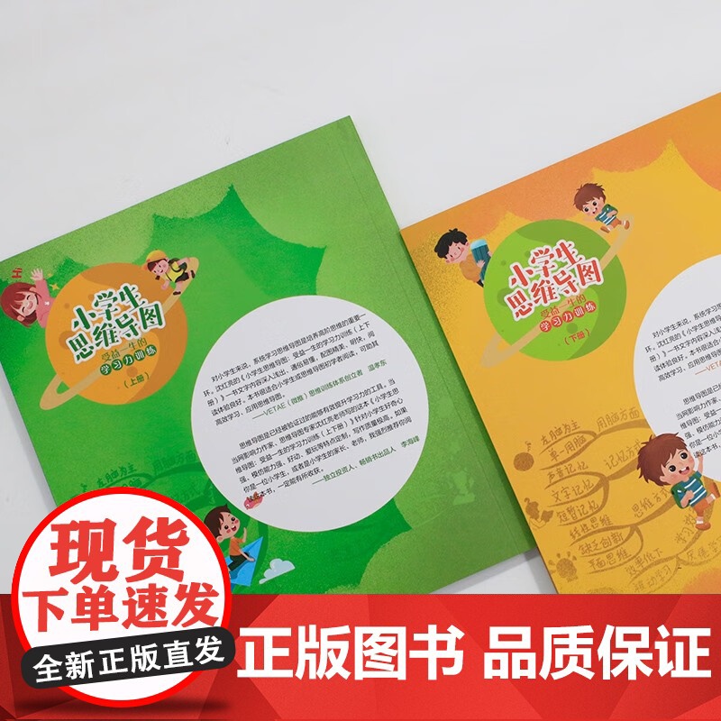 小学生思维导图 受益一生的学习力训练 上下册 沈红亮 著 教辅高清大图