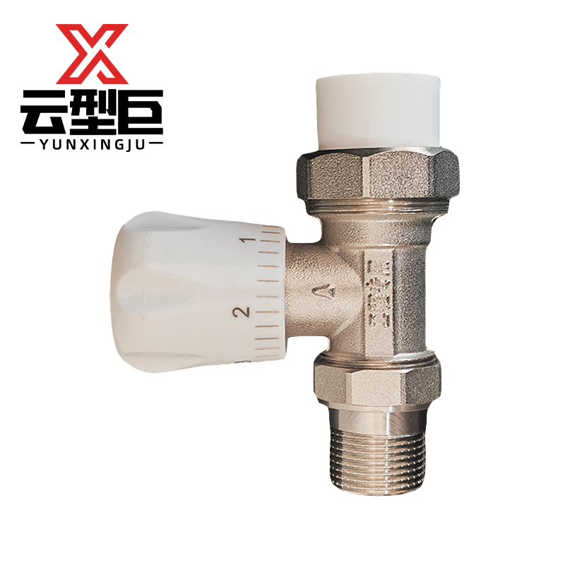 云型巨 直式温控阀 家用暖气片散热器配件 PPR25*3/4 单位:个高清大图