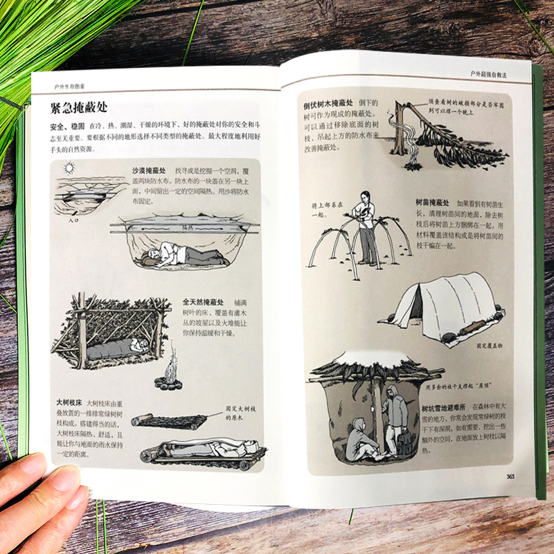 [醉染正版]探险看正版全3册户外生存图鉴+垂钓手册+实用结绳技户外生存手册自我防卫野外生存实用手册 野外旅游生存徒步旅行高清大图