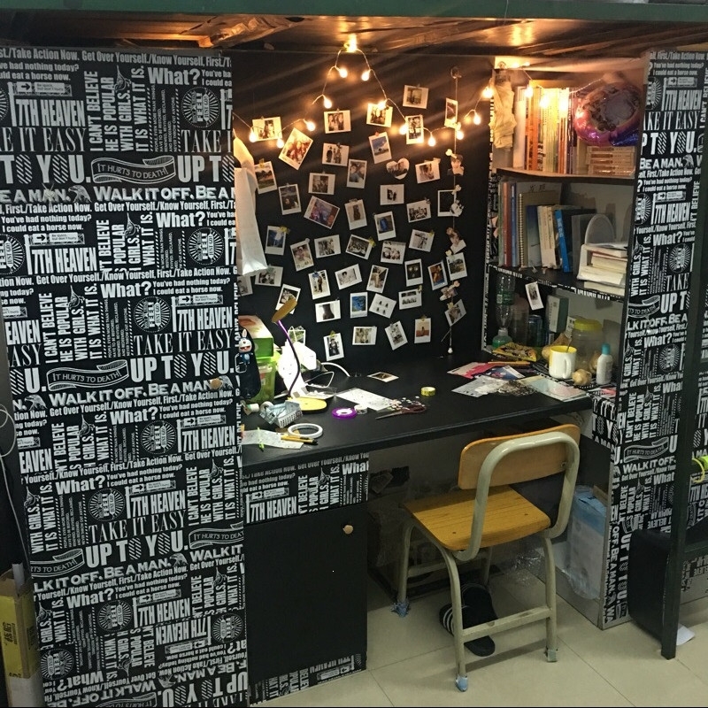 北欧大学宿舍网红壁纸墙纸古达c自己粘男寝室壁纸ins风创意个性十米