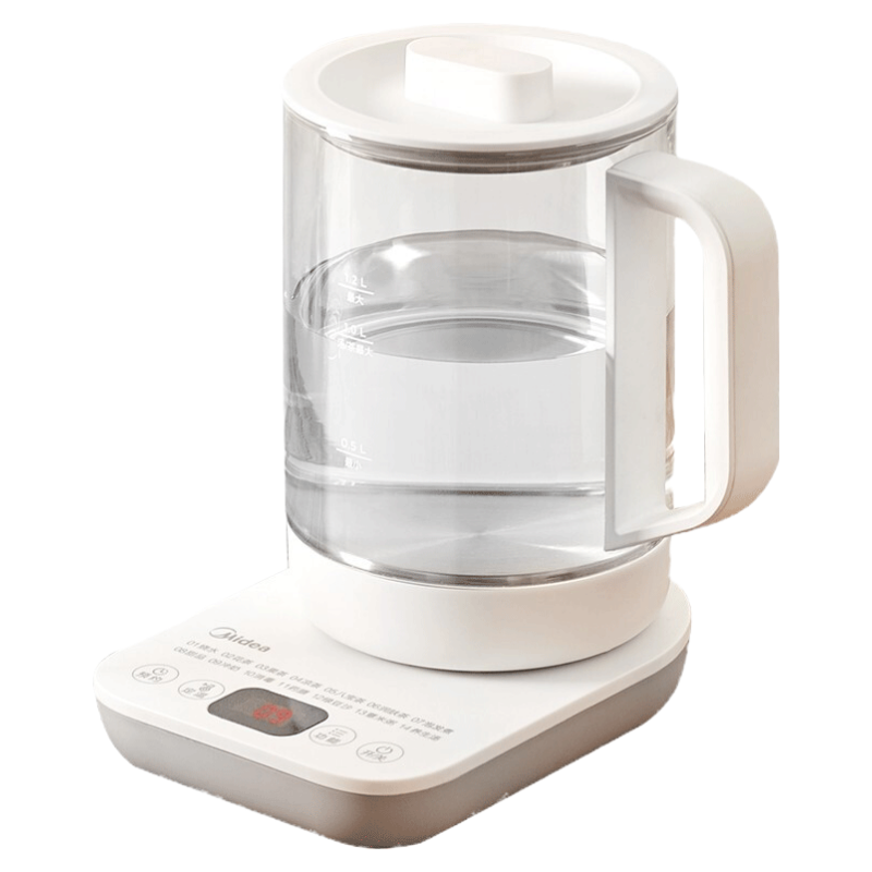 美的(Midea)养生壶MK-YS15E107智能全自动电热水壶 烧水壶1.2L办公室 煮茶壶煮茶器 多段控温保温花茶壶