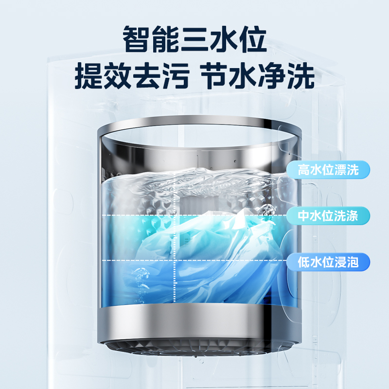 美的(Midea)波轮洗衣机全自动 8公斤 洗衣机小型 专利免清洗 十年桶如新 宿舍租房神器 随心洗系列MB80ECO1